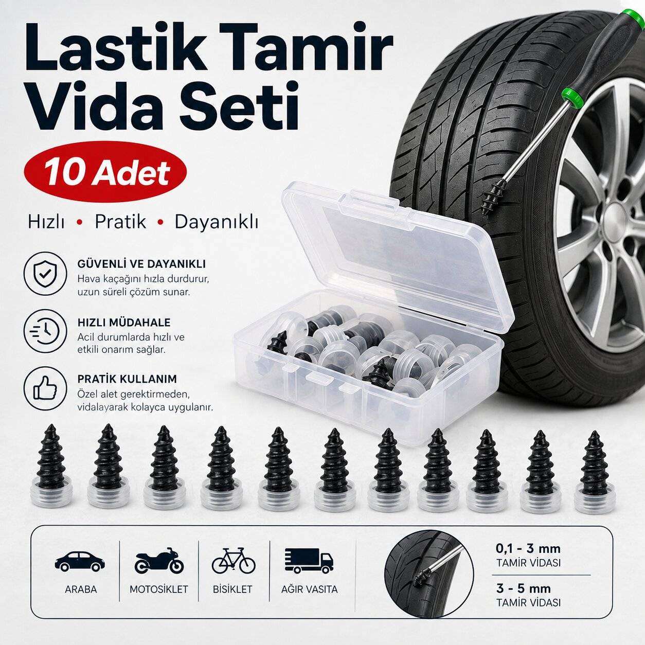 LASTİK TAMİR VİDASI